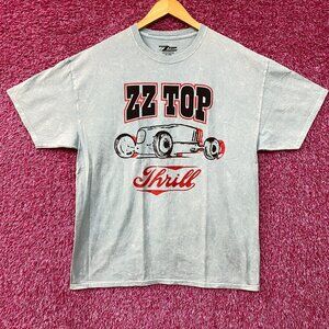 ZZTop Hot Rod Car Thrill Blue T-Shirt XL